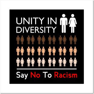 say no to racism Posters and Art
